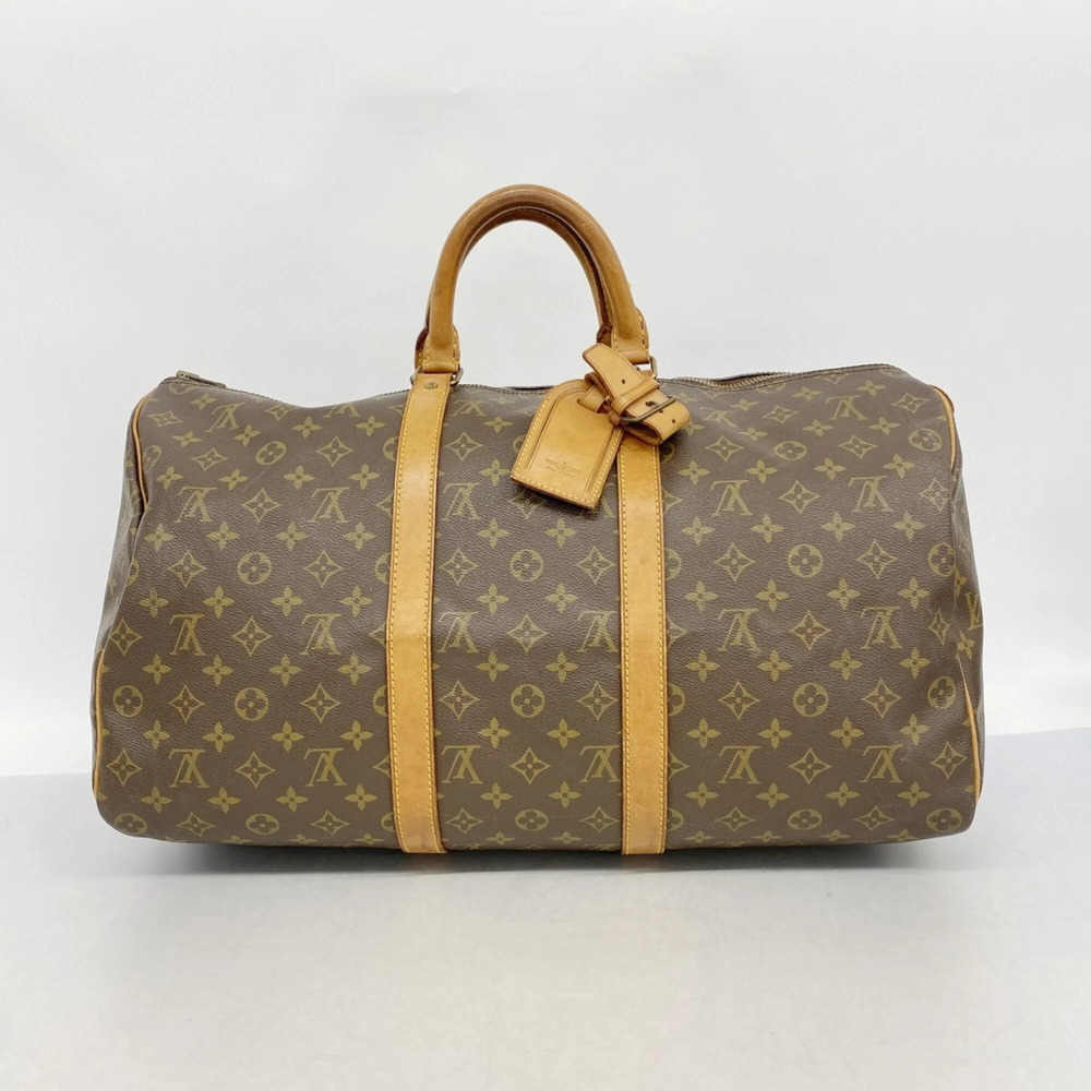 LOUIS VUITTON Authentic Brown Monogram Keepall 50 Boston Bag - Picture 11 of 11